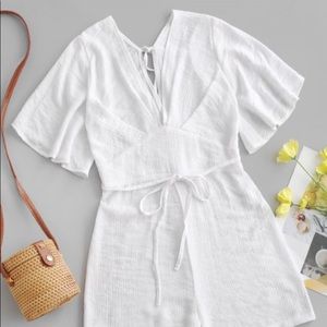 ZAFUL Linen Romper